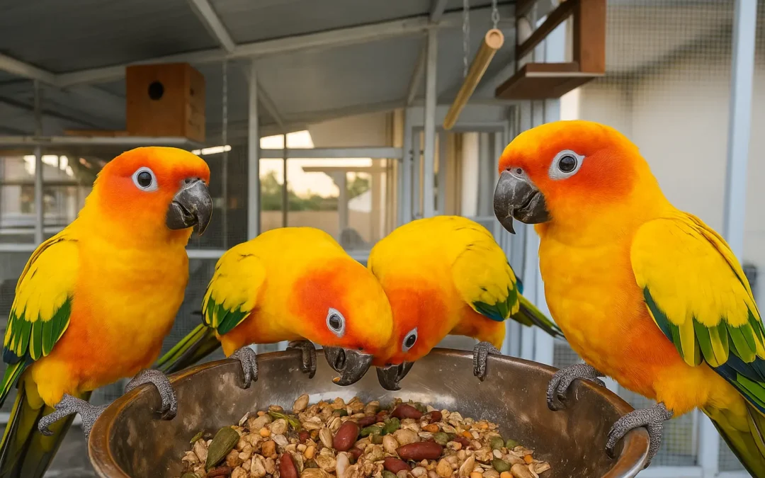 What Sun Conures Eat, How They Behave & How to Care for Them