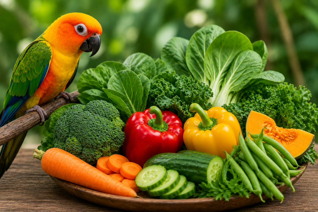 Best Vegetables for Parrots: A Complete Guide to Safe & Healthy Greens